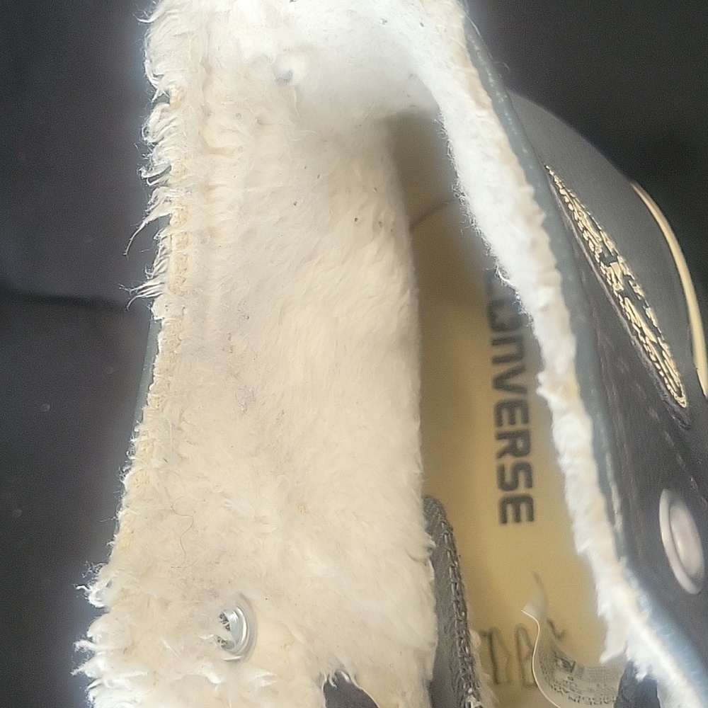 Converse All Star Grey and White High-Tops - Picture 6 of 6